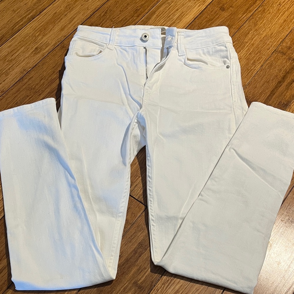 Zara Women's Crisp White Skinny Jeans Sz 26 - Picture 2 of 8